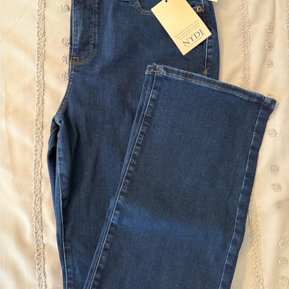 NYDJ Straight Leg Dark Blue Jeans